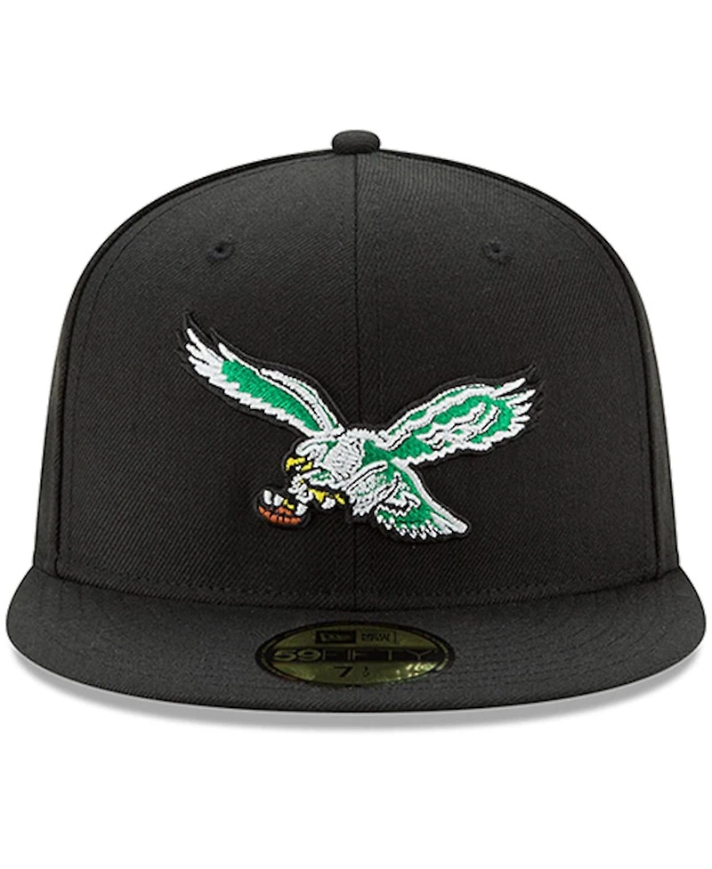 Men's New Eag Black Classic Nfl Omaha 59FIFTY Hat Men Fit