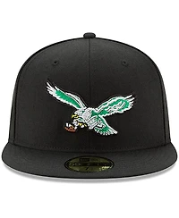 Men's New Eag Black Classic Nfl Omaha 59FIFTY Hat Men Fit