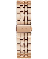 Guess Women's Glitz Rose Gold-Tone Stainless Steel Bracelet Watch 40mm