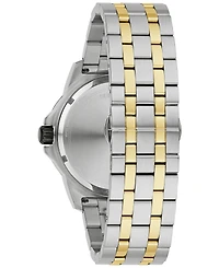 Bulova Men's Marine Star Diamond Accent Two-Tone Stainless Steel Bracelet Watch 44mm