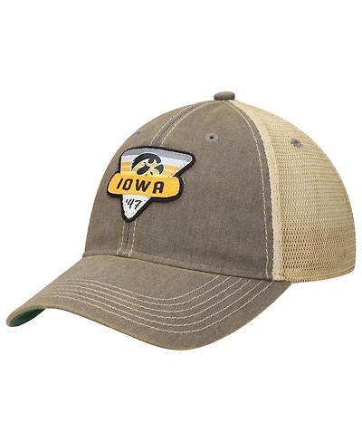 Men's Gray Iowa Hawkeyes Legacy Point Old Favorite Trucker Snapback Hat