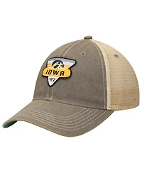 Men's Gray Iowa Hawkeyes Legacy Point Old Favorite Trucker Snapback Hat