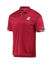 Men's Colosseum Crimson Washington State Cougars Santry Polo Shirt
