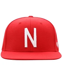 Men's Top of the World Scarlet Nebraska Huskers Team Color Fitted Hat