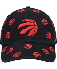 Men's '47 Black Toronto Raptors Confetti Cleanup Adjustable Hat