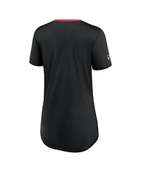 Women's Fanatics Black Chicago Blackhawks Authentic Pro Locker Room T-shirt