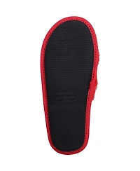 Women's Foco Chicago Blackhawks Script Cross Slide Slippers