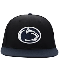 Men's Top of the World Black, Navy Penn State Nittany Lions Team Color Two-Tone Fitted Hat