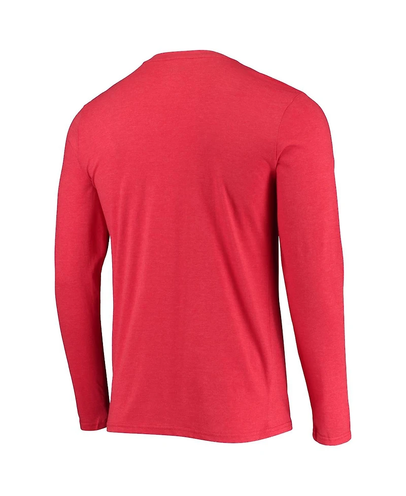 Men's Concepts Sport Black, Red Toronto Raptors Long Sleeve T-shirt and Pants Sleep Set