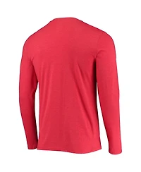 Men's Concepts Sport Black, Red Toronto Raptors Long Sleeve T-shirt and Pants Sleep Set