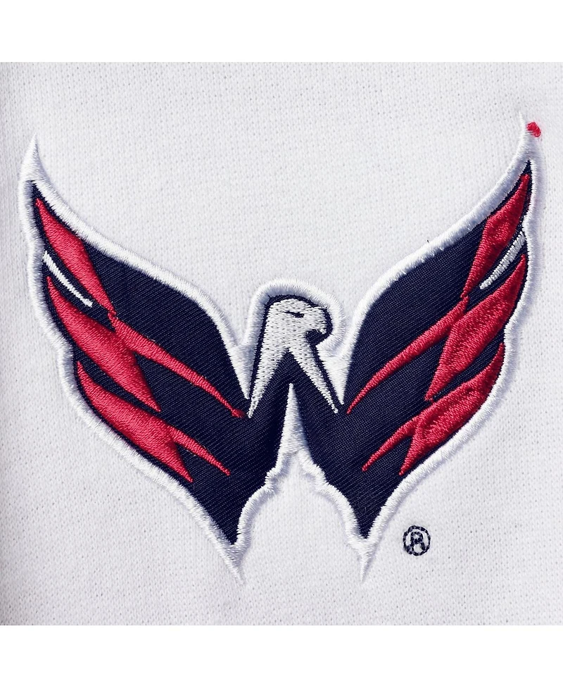 Men's Profile Alexander Ovechkin Red Washington Capitals Big and Tall Colorblock Full-Zip Hoodie