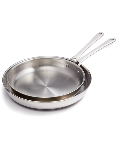 The Cellar Stainless Steel 10" & 12" Open Fry Pan, Set of 2, Exclusively at Macy's