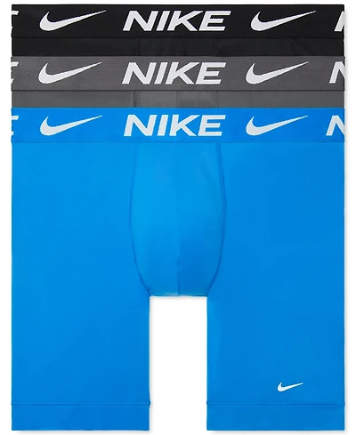 Nike Men's 3-Pack Dri-fit Essential Micro Long Boxer Briefs