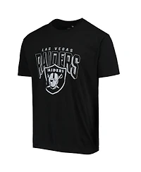 Men's Junk Food Black Las Vegas Raiders Bold Logo T-shirt