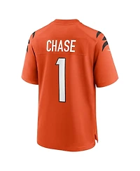 Men's Nike Ja'Marr Chase Orange Cincinnati Bengals Alternate Game Jersey