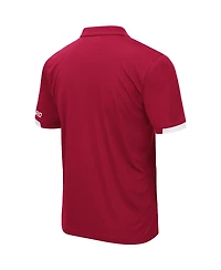 Men's Colosseum Cardinal Stanford Logo Santry Polo Shirt