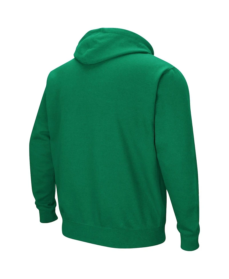 Men's Colosseum Kelly Green North Dakota Arch and Logo Pullover Hoodie