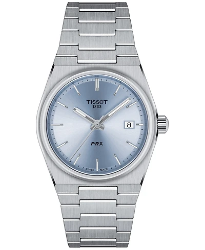 Tissot Unisex Prx Silver-Tone Stainless Steel Bracelet Watch 35mm