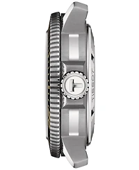 Tissot Men's Seastar 2000 Professional Powermatic 80 Automatic Black Rubber Strap Watch 46mm