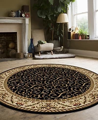Closeout! Km Home Pesaro 5'3" x 5'3" Round Area Rug
