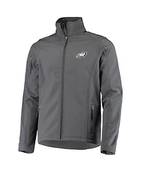 Men's Dunbrooke Charcoal Philadelphia Eagles Sonoma Softshell Full-Zip Jacket