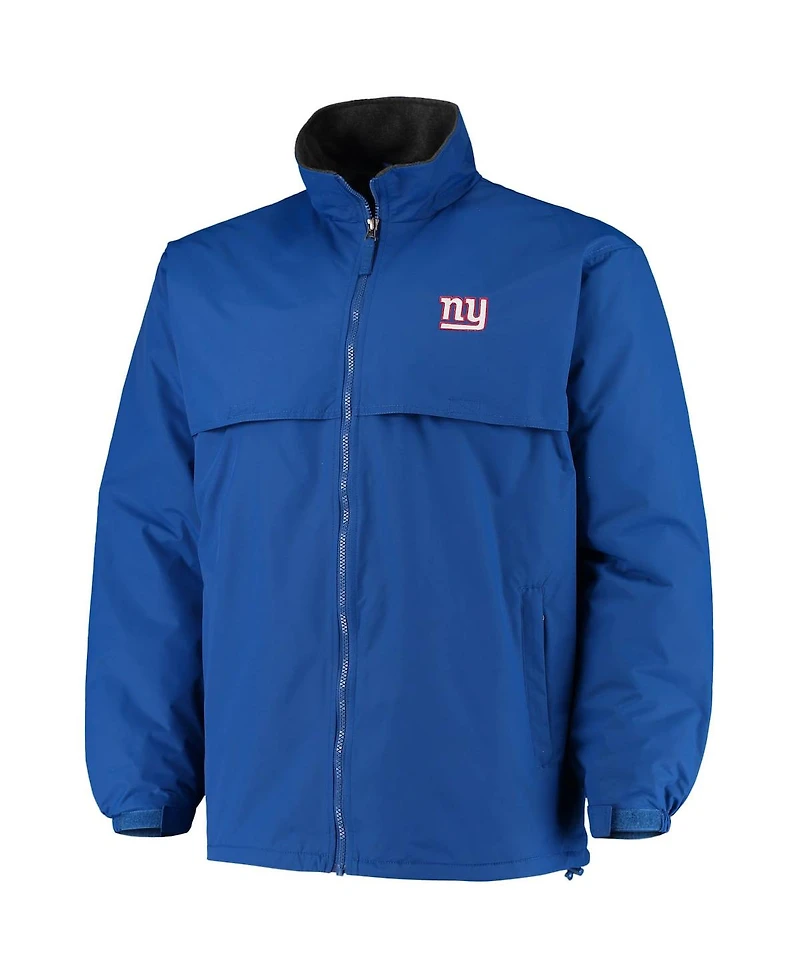 Men's Dunbrooke Royal New York Giants Triumph Fleece Full-Zip Jacket