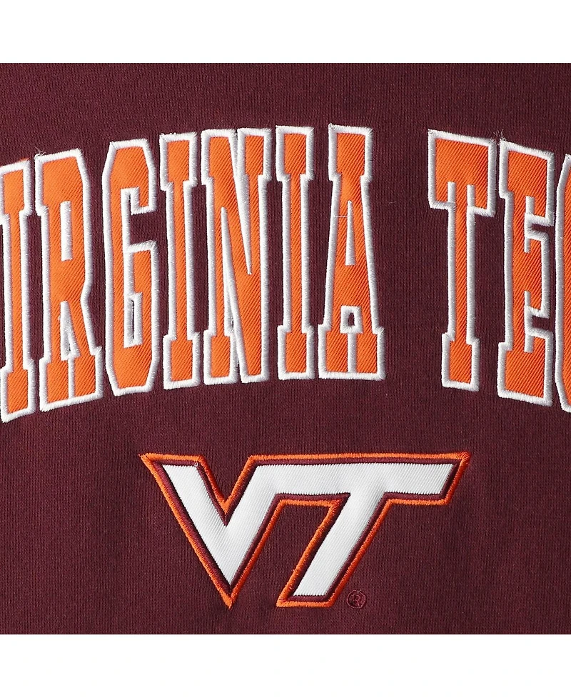 Big Boys Colosseum Maroon Virginia Tech Hokies 2-Hit Team Pullover Hoodie