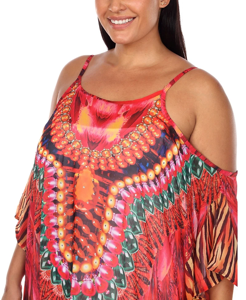 Plus Sheer Maxi Caftan