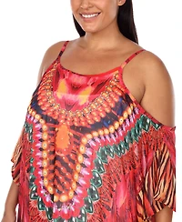 Plus Sheer Maxi Caftan