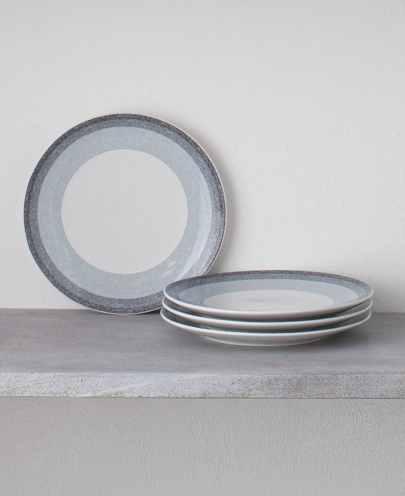 Noritake Colorscapes Layers Coupe Salad Plate Set of 4, 8.25"