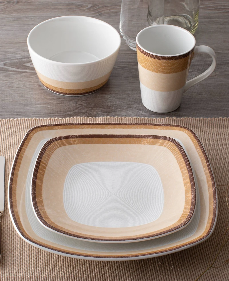 Noritake Colorscapes Desert Layers 4 Piece Square Place Setting