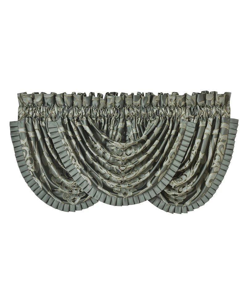 J Queen New York Santino Waterfall Window Valance, 33" x 43"
