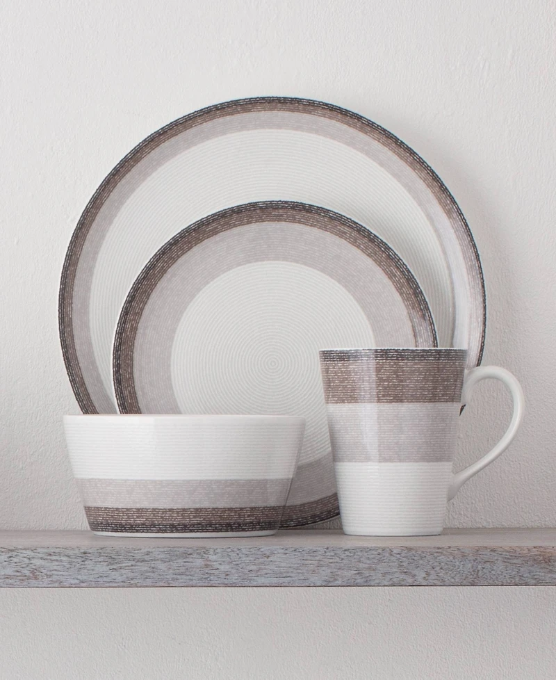 Noritake Colorscapes Canyon Layers 4 Piece Coupe Place Setting