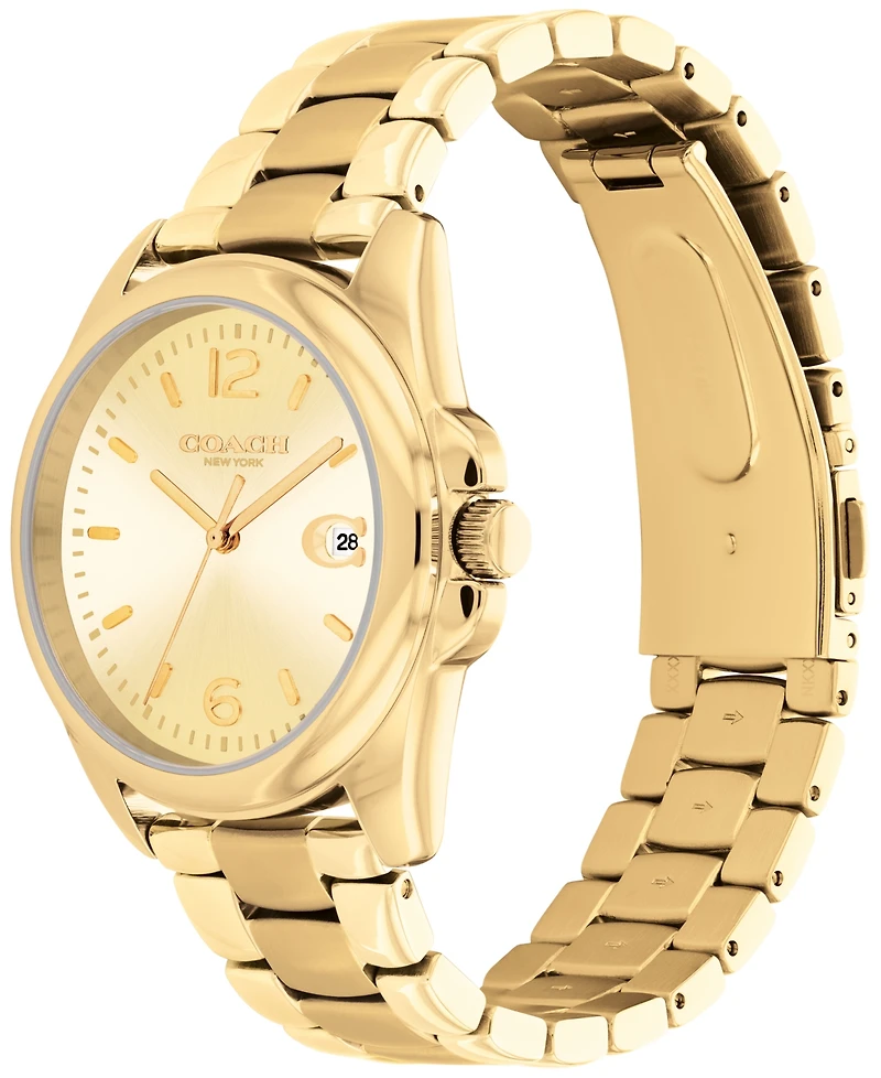 Coach Women's Greyson Gold-Tone Bracelet Watch 36mm
