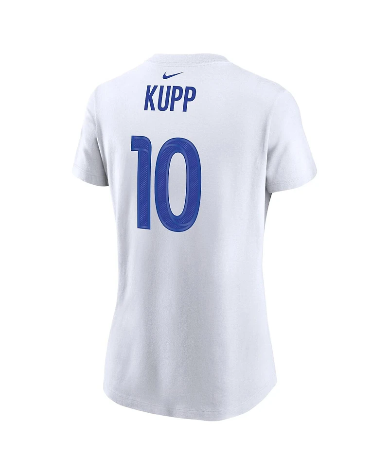 Women's Nike Cooper Kupp White Los Angeles Rams Super Bowl Lvi Bound Name and Number T-shirt