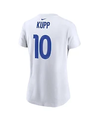 Women's Nike Cooper Kupp White Los Angeles Rams Super Bowl Lvi Bound Name and Number T-shirt