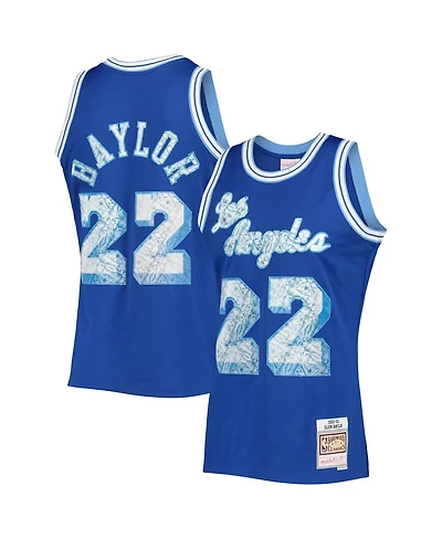 Men's Mitchell & Ness Elgin Baylor Royal Los Angeles Lakers 1960-61 Hardwood Classics 75th Anniversary Diamond Swingman Jersey