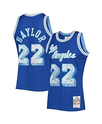 Men's Mitchell & Ness Elgin Baylor Royal Los Angeles Lakers 1960-61 Hardwood Classics 75th Anniversary Diamond Swingman Jersey