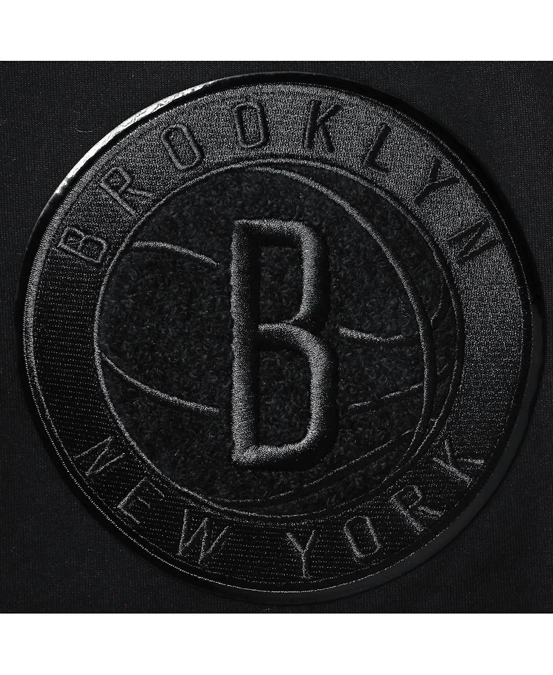 Men's Pro Standard Brooklyn Nets Triple Black Gloss Shorts