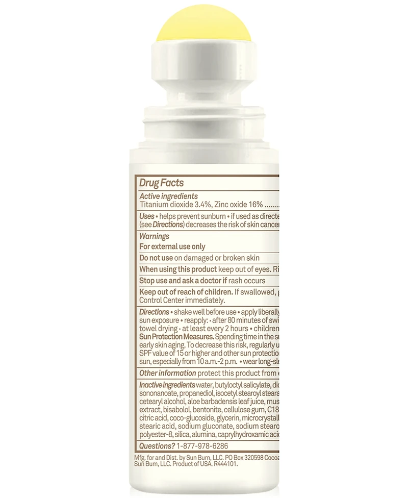 Sun Bum Mineral Sunscreen Roll-On Lotion Spf 50