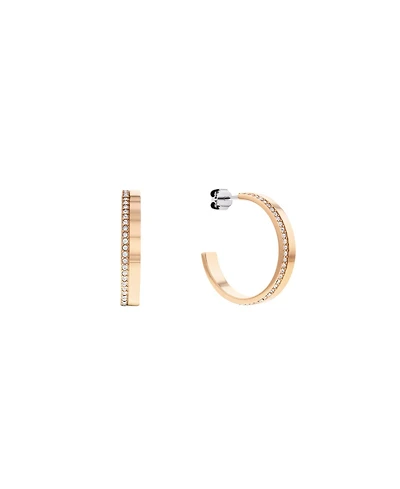 Calvin Klein Women's Carnation Gold-Tone Hoop Earrings