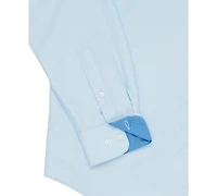Calabrum Men's Regular Fit Solid Wrinkle Free Performance Dress Shirt