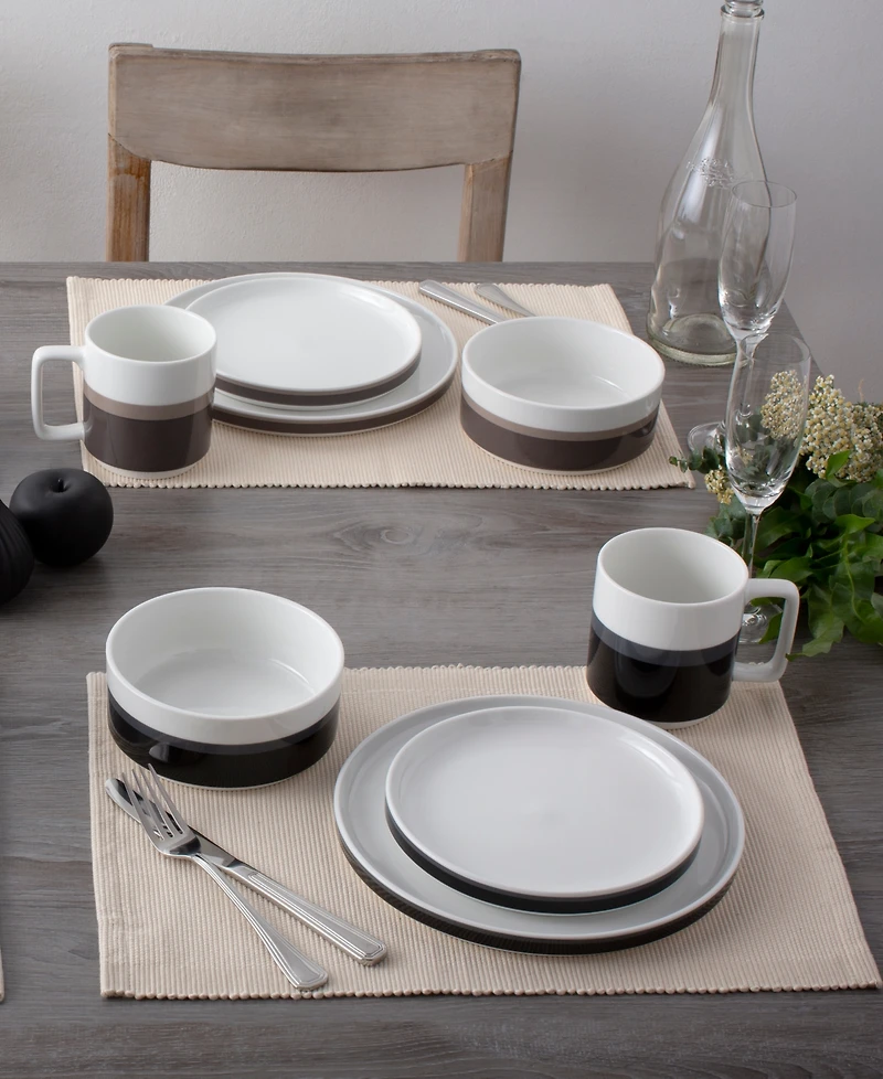 Noritake ColorStax Stripe Place Setting, 4 Piece