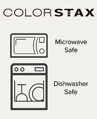 Noritake ColorStax Grey Stripe 12 Piece Dinnerware Set