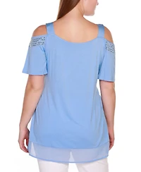 Belldini Plus Cold-Shoulder Top