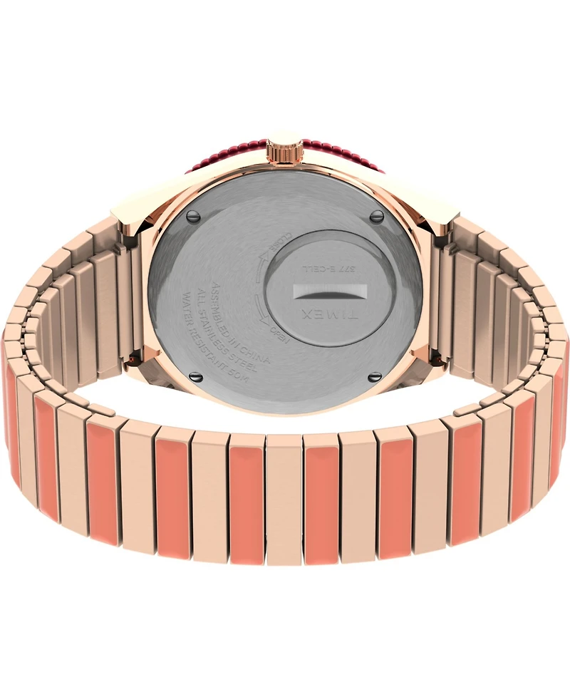 Timex Women's Q Two-Tone Stainless Steel Expansion Band Watch 36mm