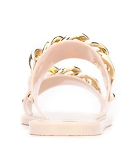 Kenneth Cole New York Women's Naveen Chain Jelly Slide Flat Sandals