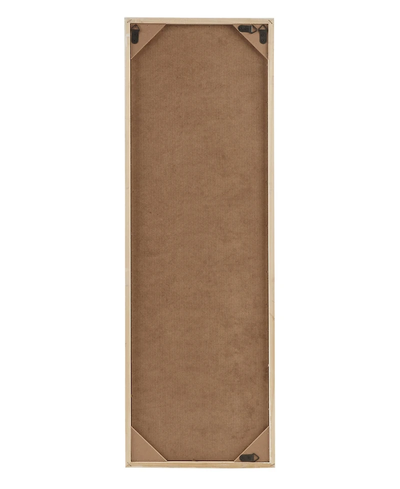 Madison Park Laurel Branches Carved Wood Panel Wall Decor