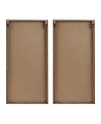 Madison Park Birch Palms Carved Wall Panel Set, 2 Piece