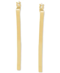 Square Edge Hoop Earrings (40mm) in 14k Gold